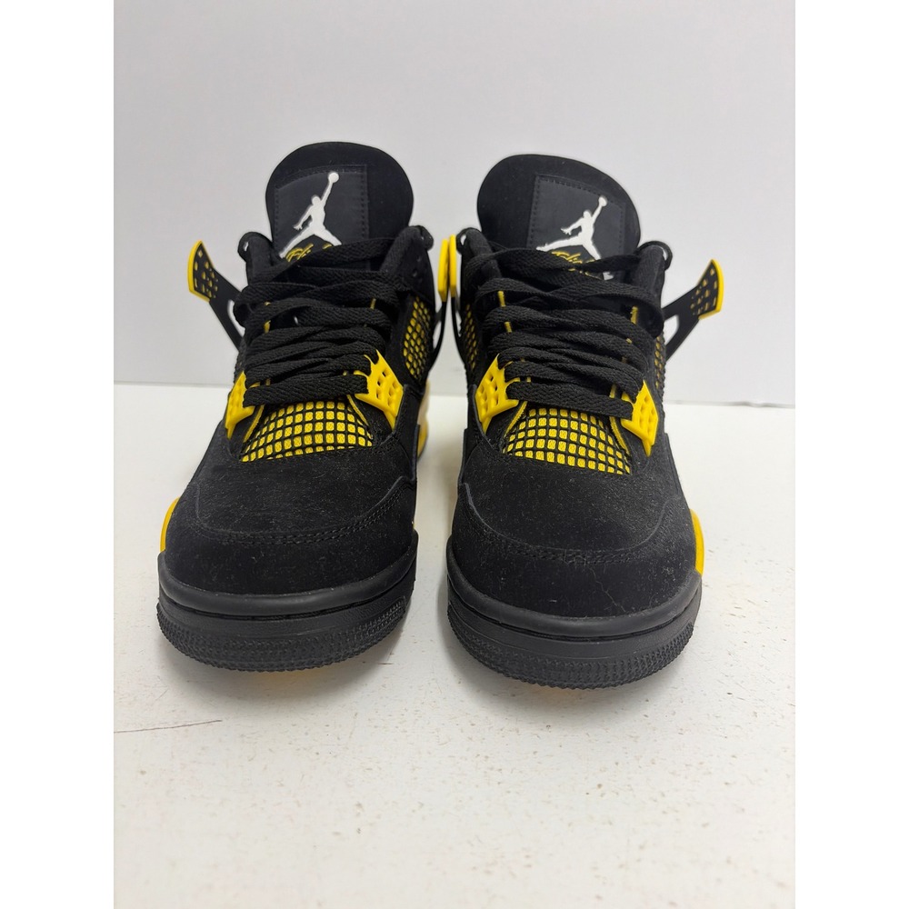 Jordan 4 Retro Thunder Black Tour Yellow Mens Basketball Shoes DH6927-017 US 8 - Picture 2 of 11